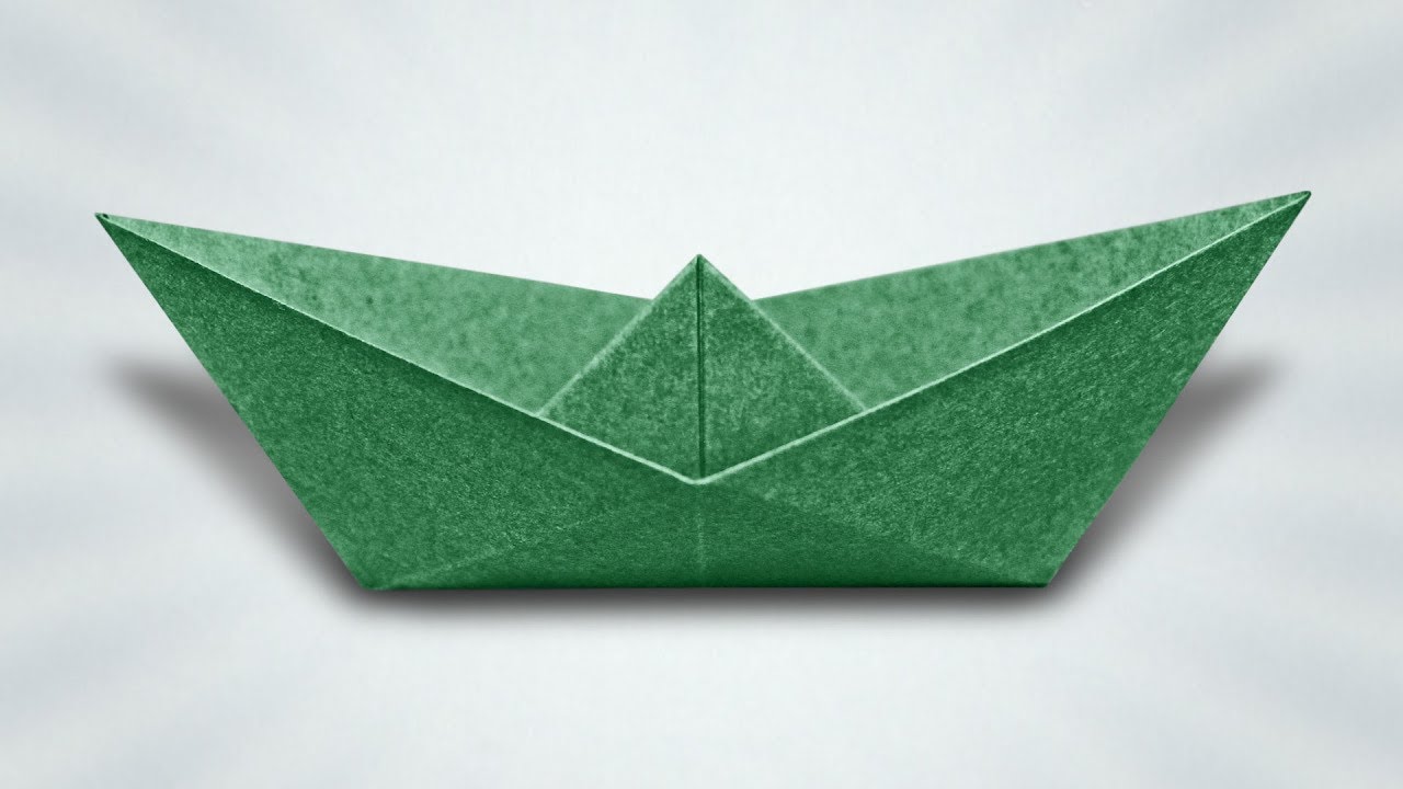 How to make a paper boat origami instructions