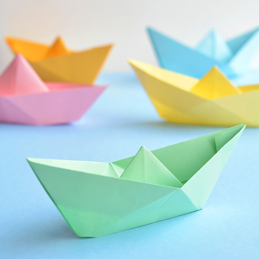 How to make a paper boat origami boat tutorial