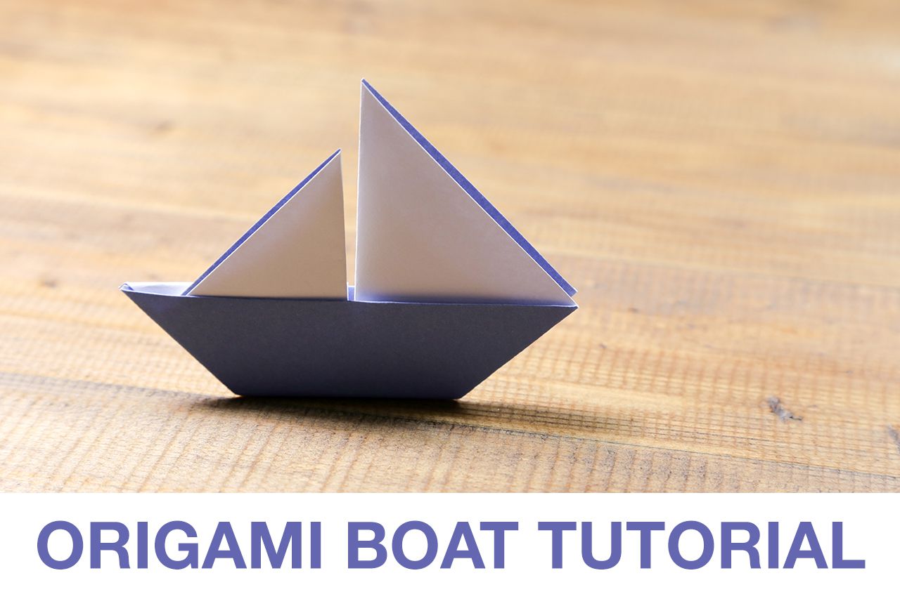 Learn how to make a cute origami sail boat