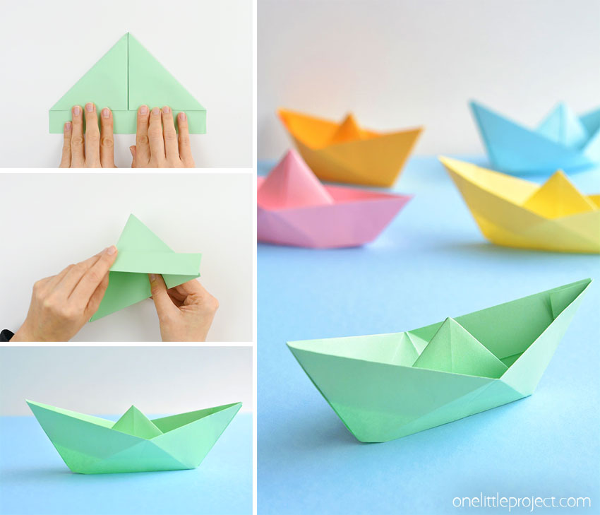 How to make a paper boat origami boat tutorial