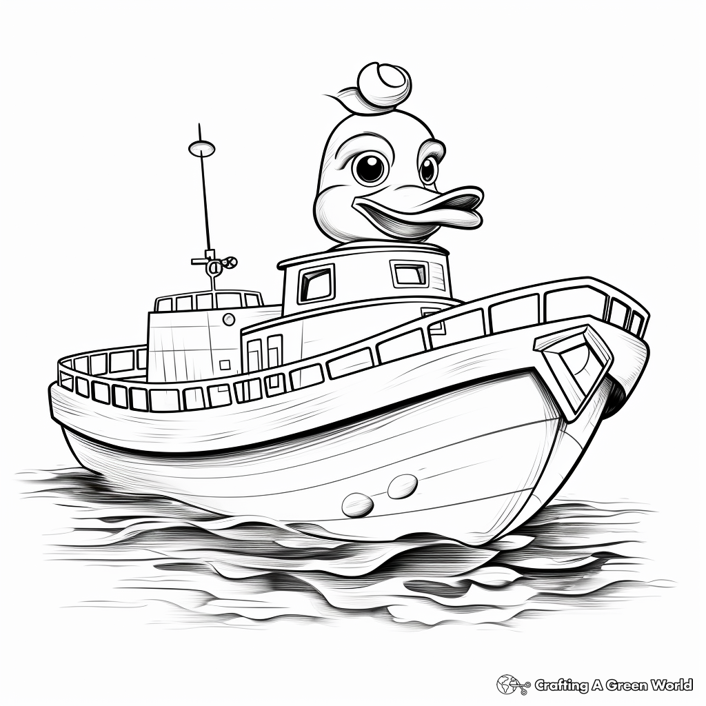 Boat coloring pages