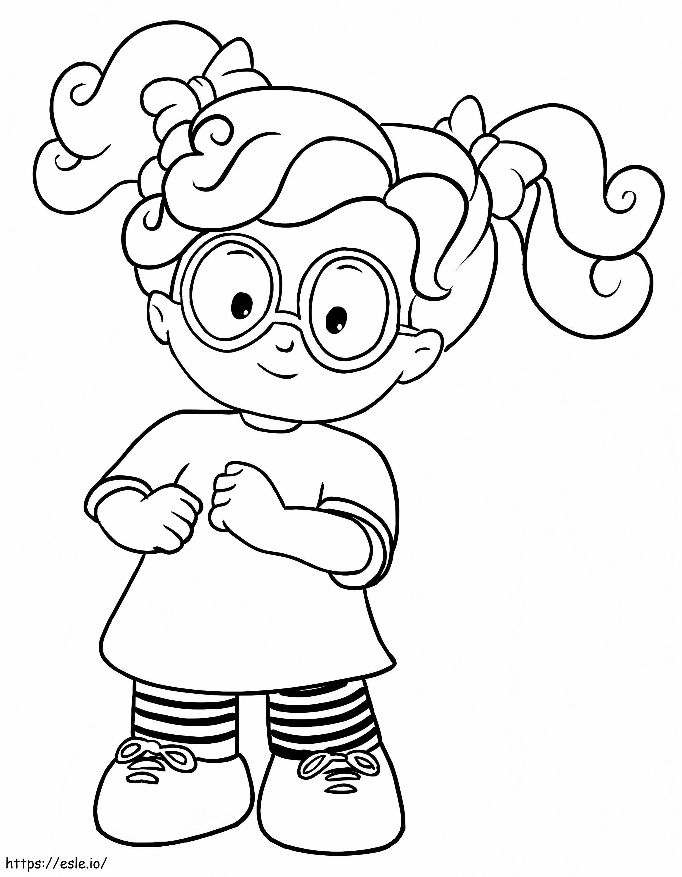 Sofie little people coloring page