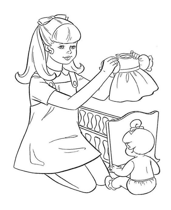Free easy to print people coloring pages