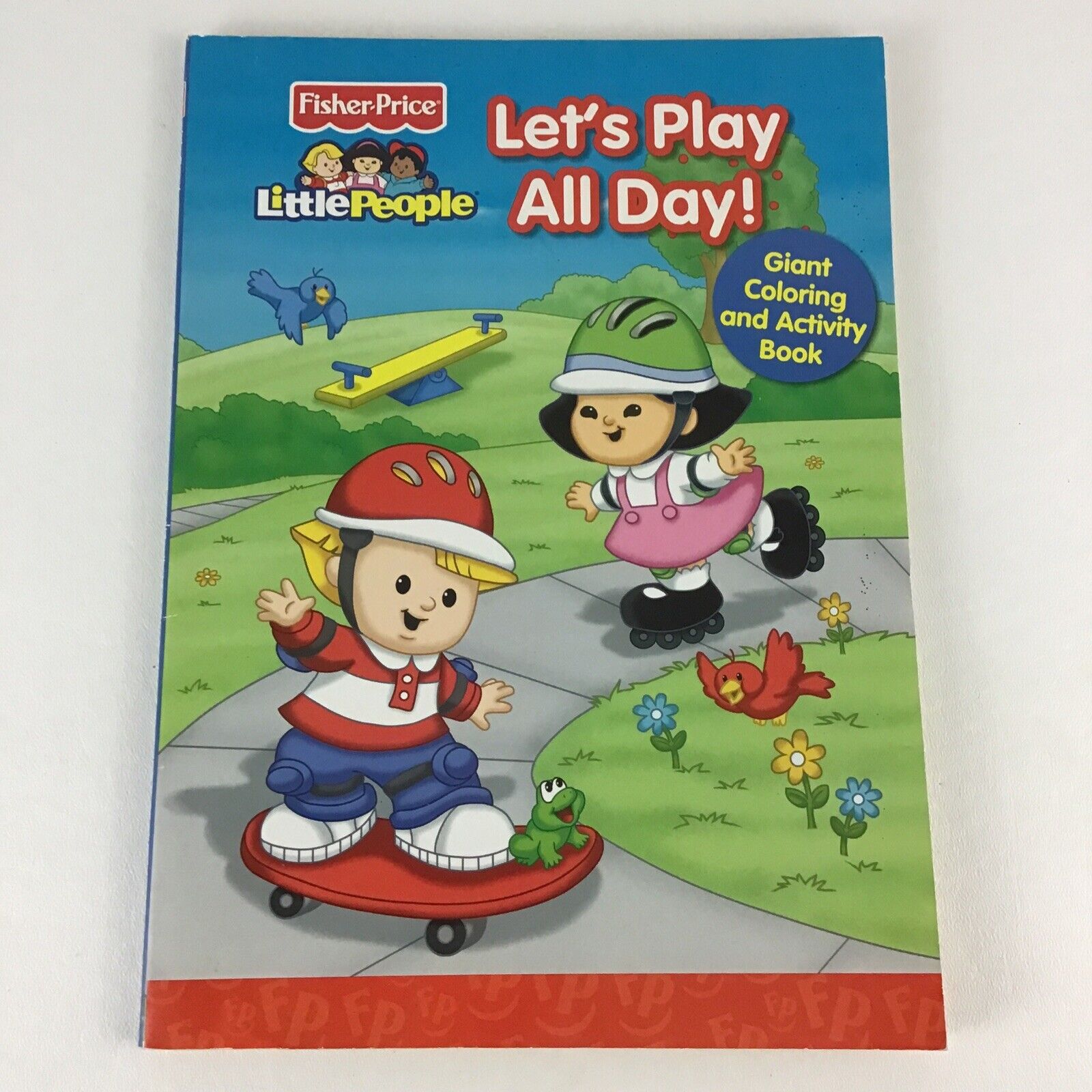 Fisher price little people lets play all day jumbo coloring activity book