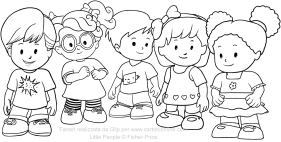 Disegni of little people coloring pages