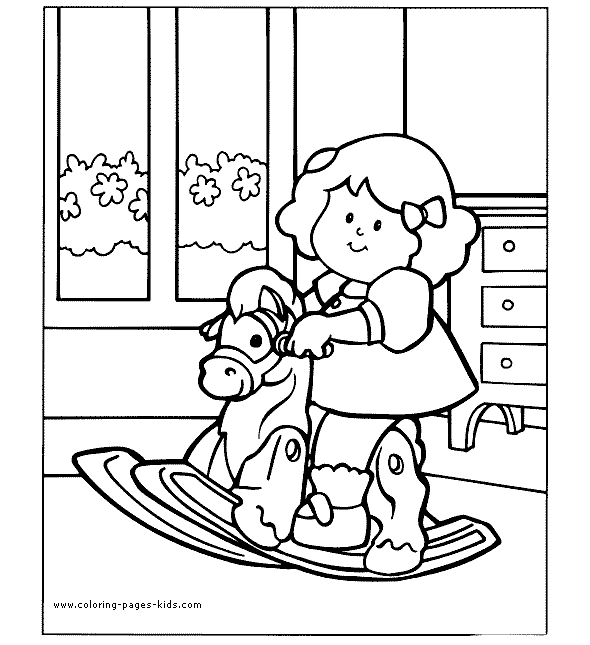 Fisher price color page