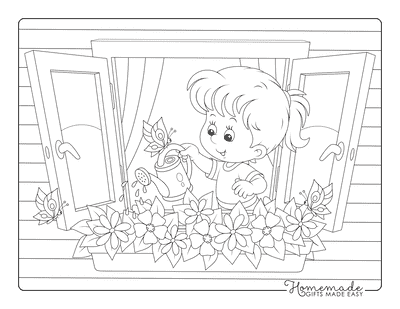 Free flower coloring pages for kids adults