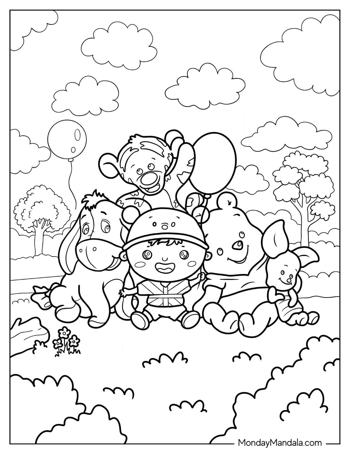 Cute coloring pages free pdf printables