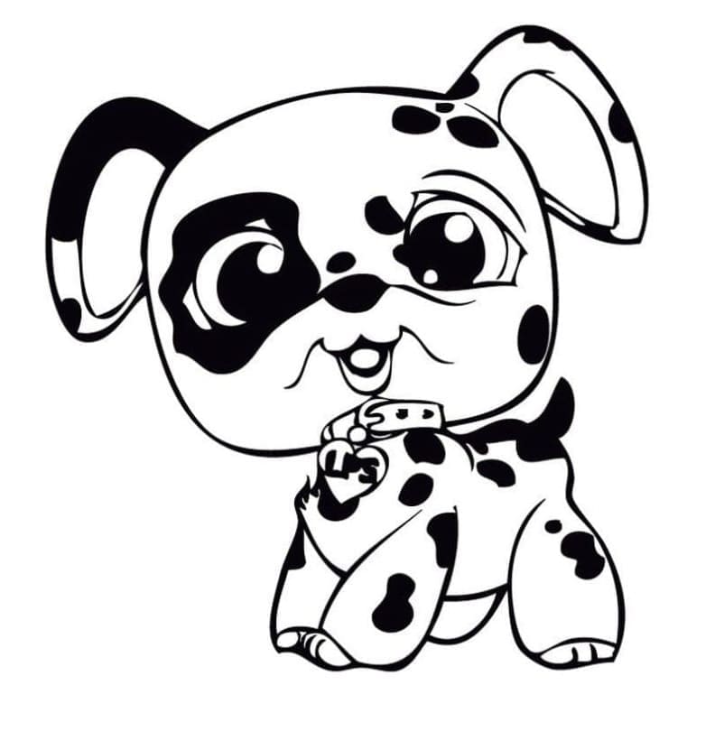 Free littlest pet shop coloring page