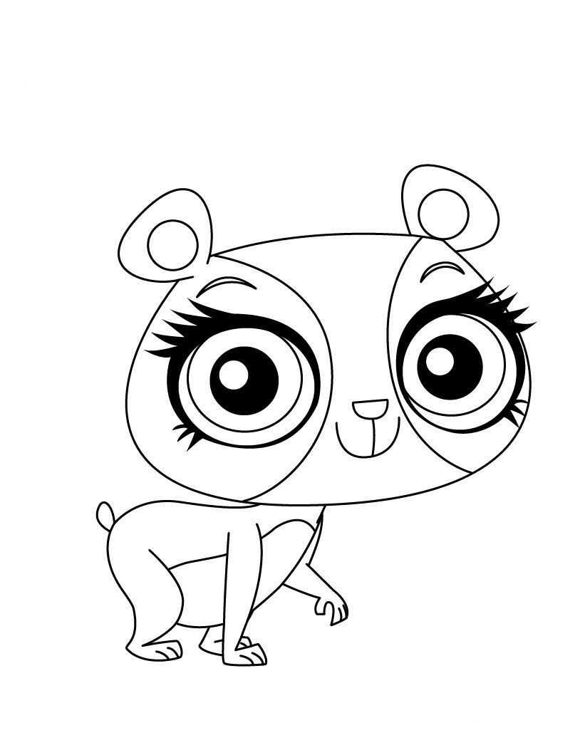 Petshop coloring pages for kids