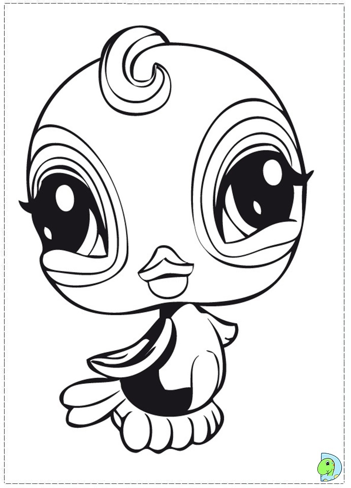 Littlest pet shop coloring page