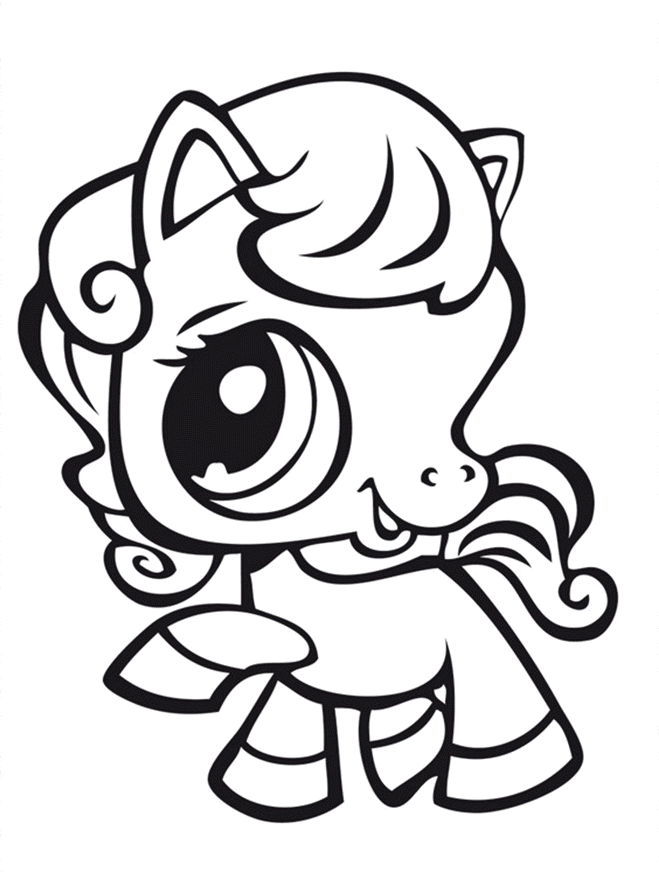 Lithium lps â littlest pet shop horse coloring page