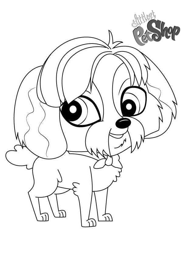 Free littlest pet shop coloring pages digby printable for kids and adults coloring pages littlest pet shop coloring pictures