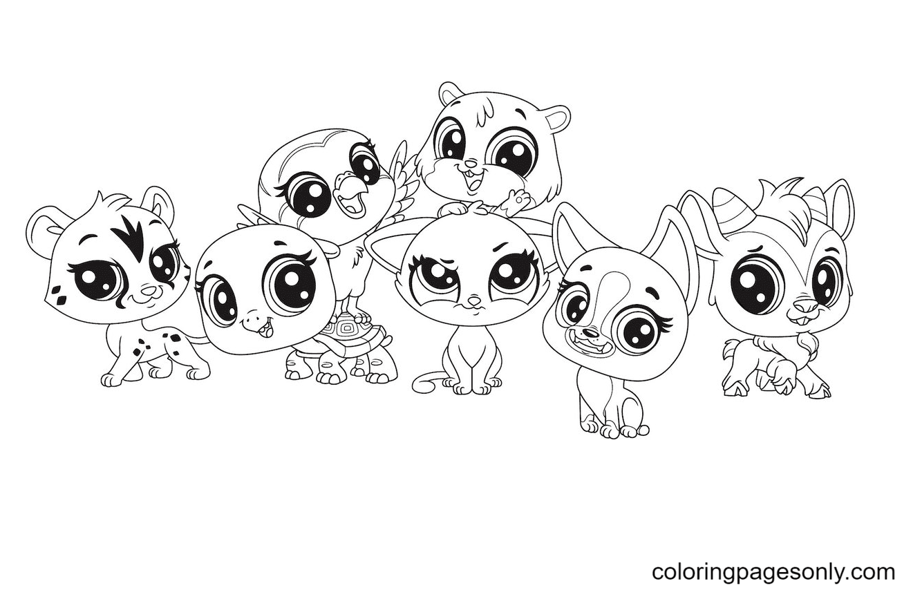 Littlest pet shop coloring pages