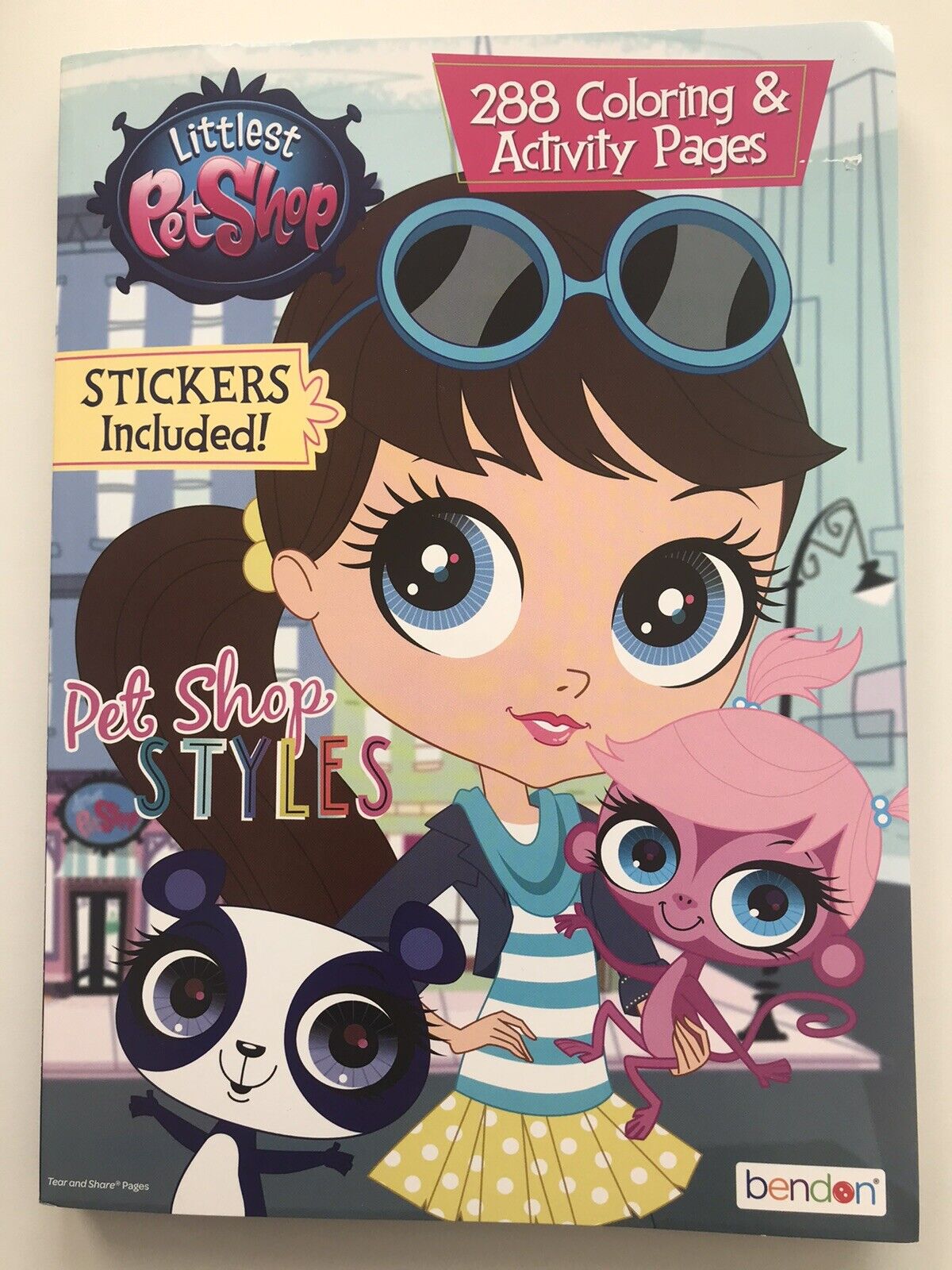 Littlest pet shop coloring activity pages book pet shop styles brand new