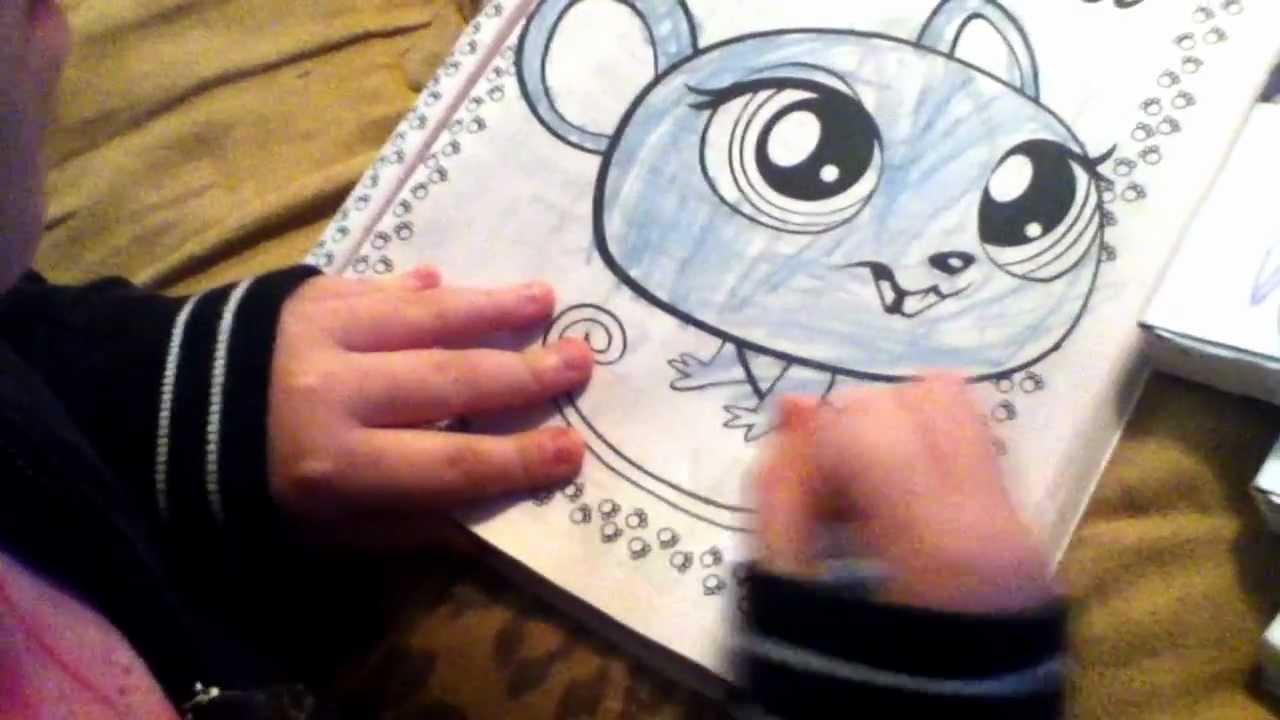 Littlest pet shop coloring book