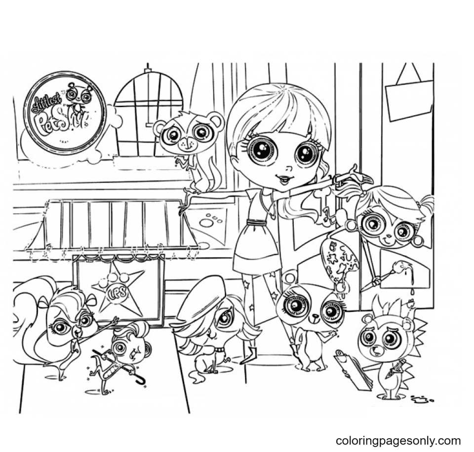 Littlest pet shop coloring pages printable for free download