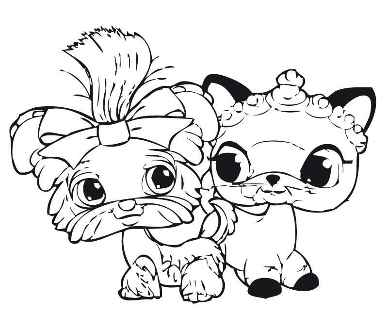 Printable coloring book littlest pet shop