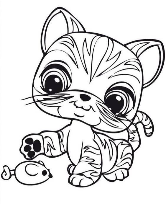 Free easy to print littlest pet shop coloring pages