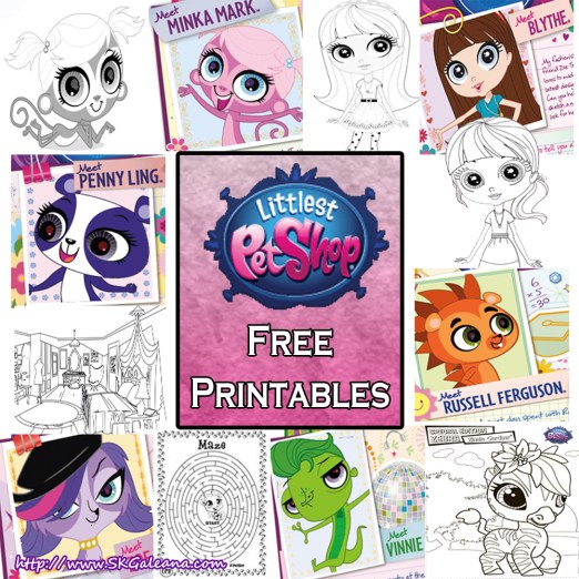 Littlest pet shop free printables coloring pages and activities â