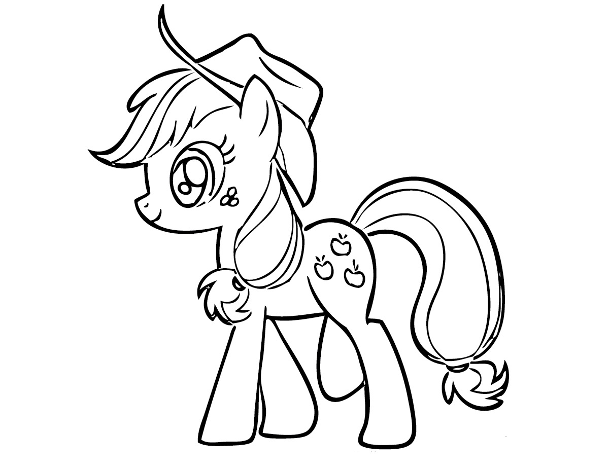 Kids under my little pony coloring pages