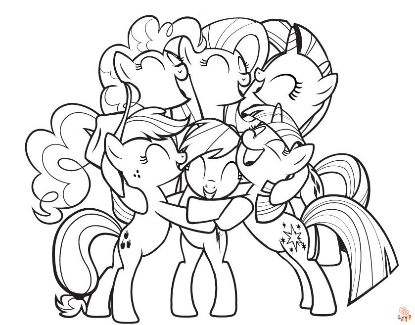 My little pony coloring pages for kids