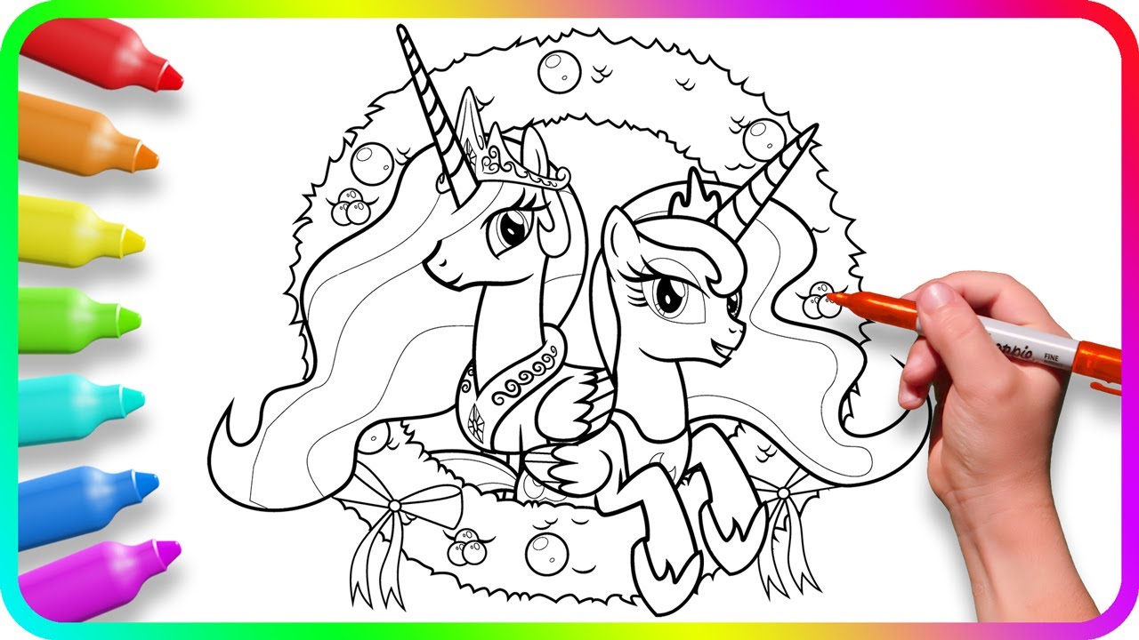 Coloring pages y little pony