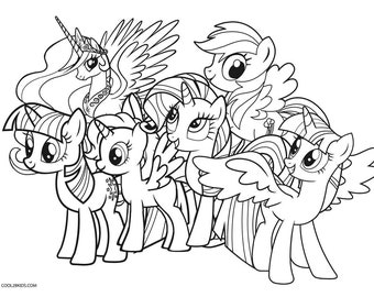 Page my little pony coloring