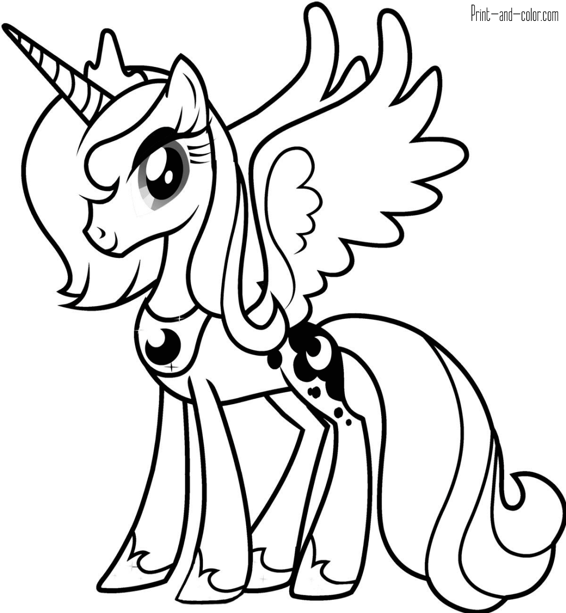 My little pony coloring pages print and color