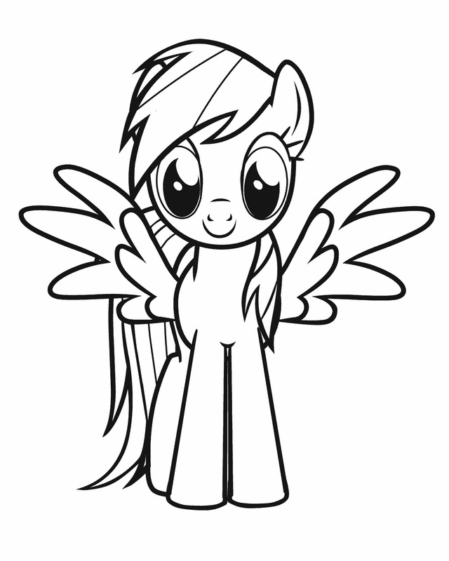 Kids under my little pony coloring pages