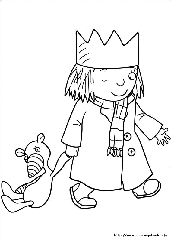 Little princess coloring picture