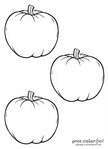 Small pumpkin printables to cut color craft for autumn fun in several tiny sizes at