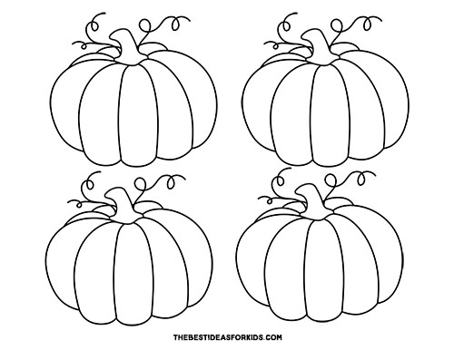 Pumpkin outline free printable templates