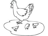 The little red hen coloring pages and printable activities