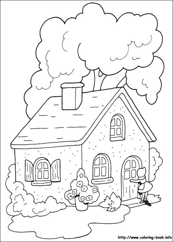 Little red riding hood coloring picture