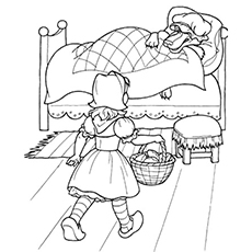 Top free printable little red riding hood coloring pages online