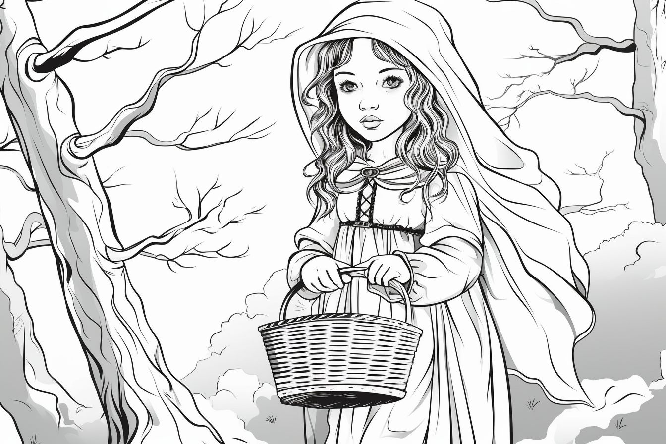 Little red riding hood coloring pages