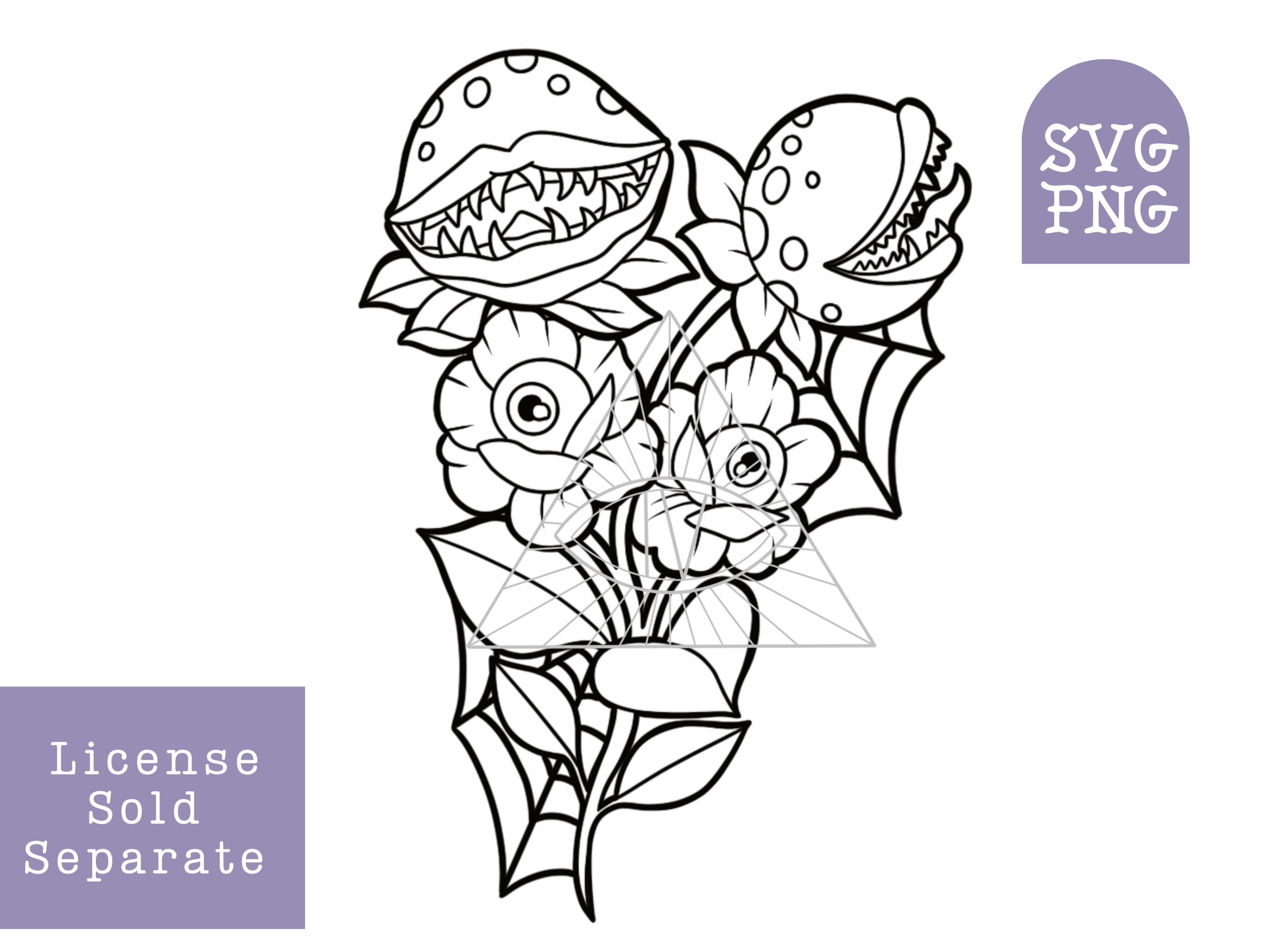 Little shop of horrors audrey png svg digital pattern products killer plant exotic bundle laser cut files