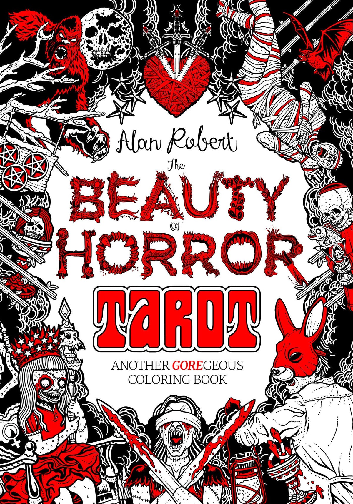 The beauty of horror tarot coloring book vãrityskirja â alan robert â