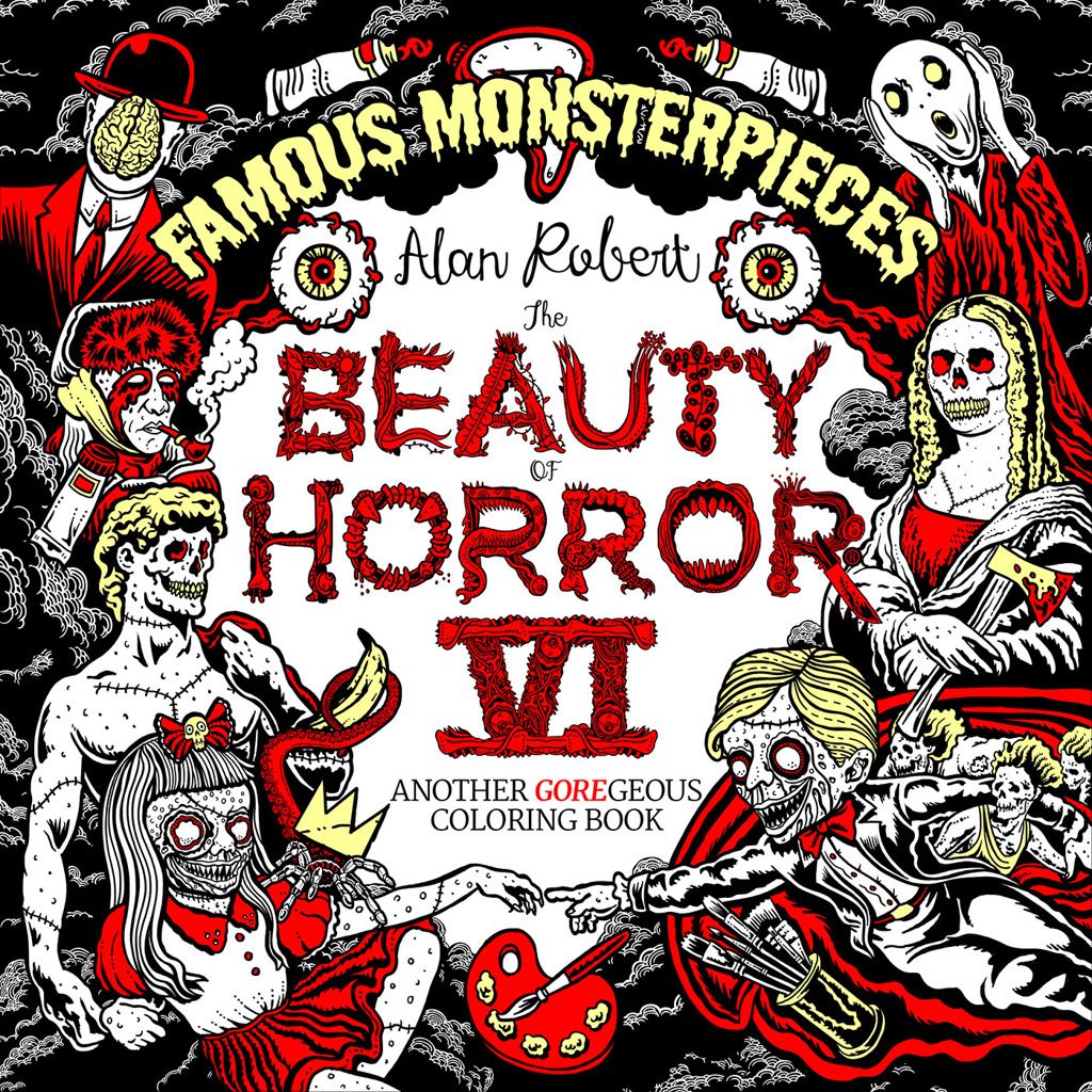 The beauty of horror famous monsterpieces coloring book â idw publishing