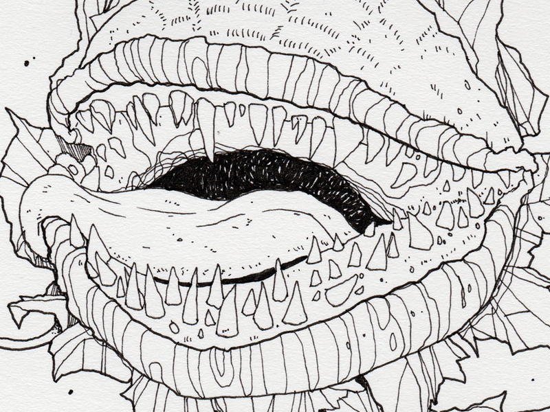 Monster mash inktober day audrey ii by tavo monster on