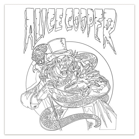 The official alice cooper coloring book â