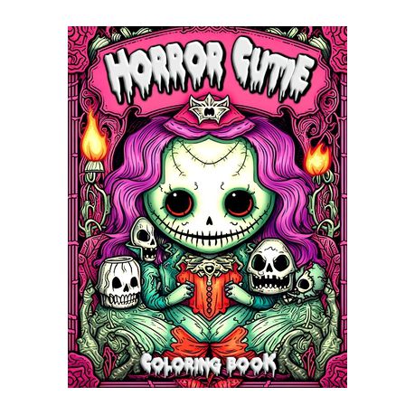 Horror cutie coloring book unleashing creativity through uniquely charming and spooky illustrations shop today get it tomorrow