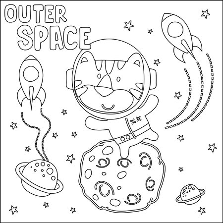 Outer space coloring page stock illustrations cliparts and royalty free outer space coloring page vectors