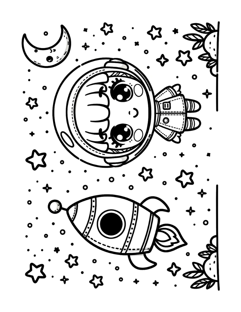 Free astronaut coloring pages for kids