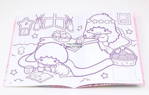 Sanrio hello kitty melody little twin stars the runabouts coloring book