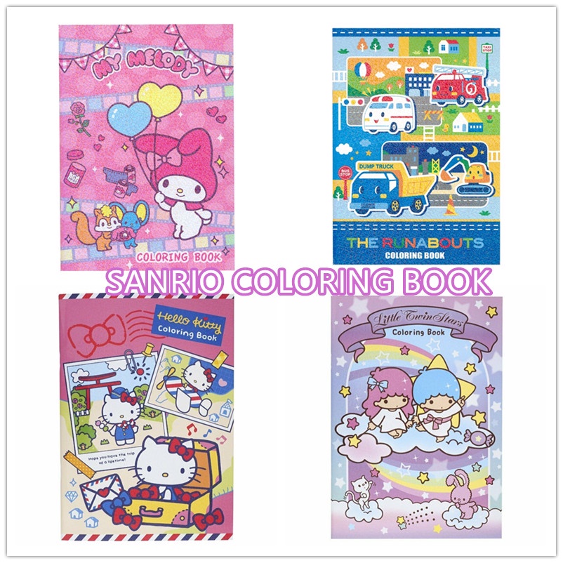 Sanrio hello kitty melody little twin stars the runabouts coloring book ilippines