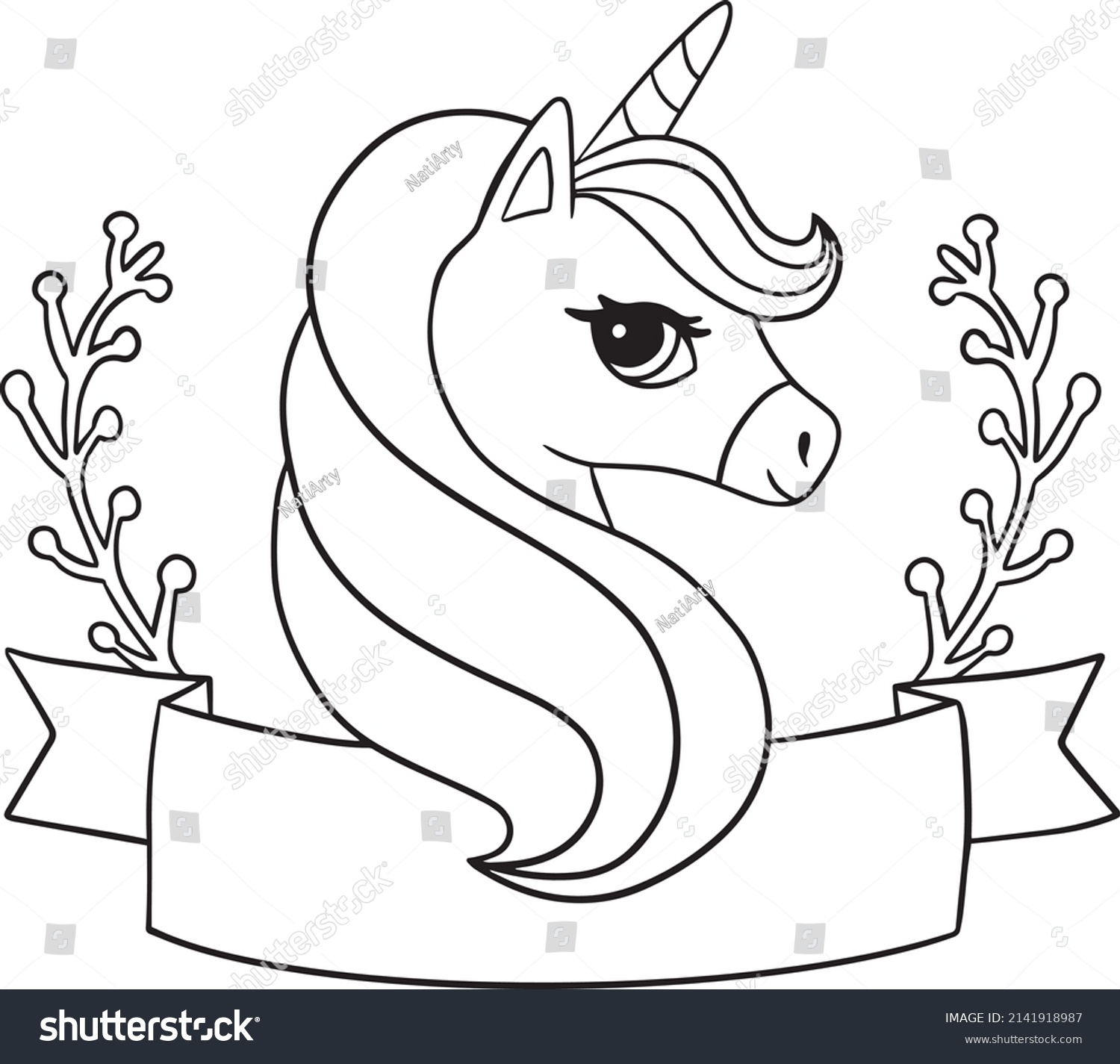 Cute little unicorn on cloud rainbows stock vector royalty free