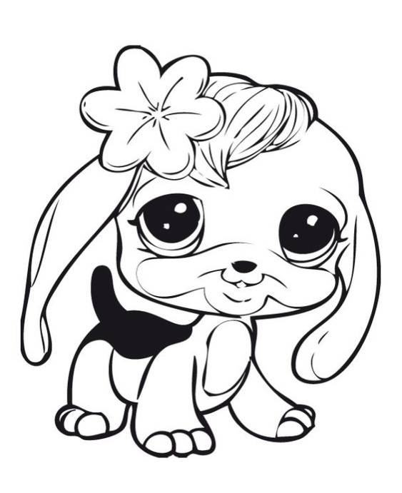 Free easy to print littlest pet shop coloring pages