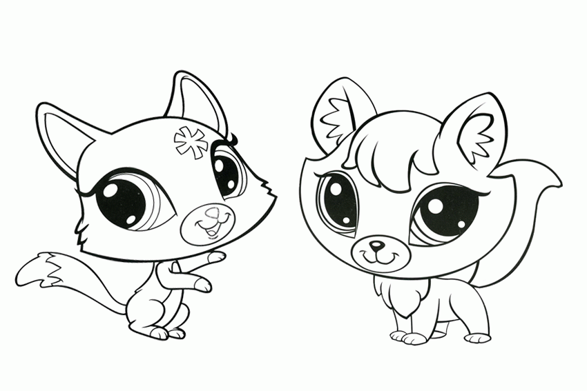 Littlest pet shop coloring pages